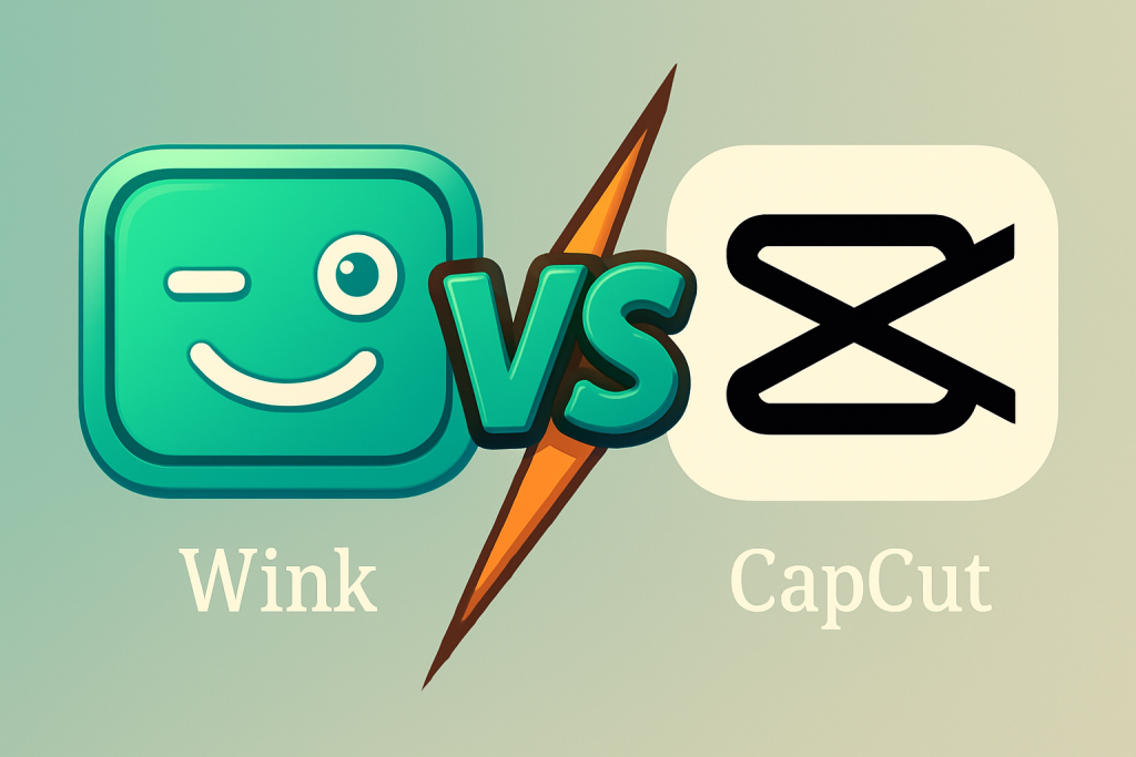 Wink vs CapCut—Choosing the Best Video Editing App for Your Needs (2025) 1 wink vs capcut